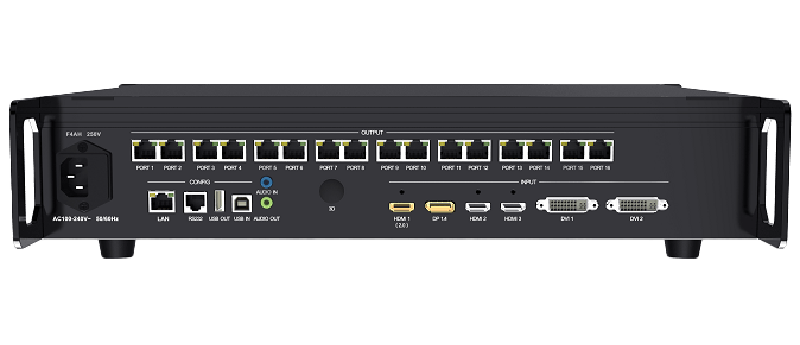 Colorlight製品 「X16E」の背面の機材画像