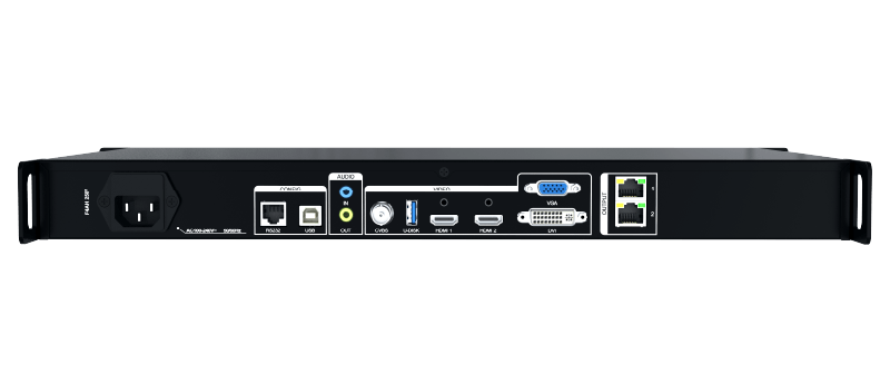 Colorlight製品 「X2m」の背面の機材画像