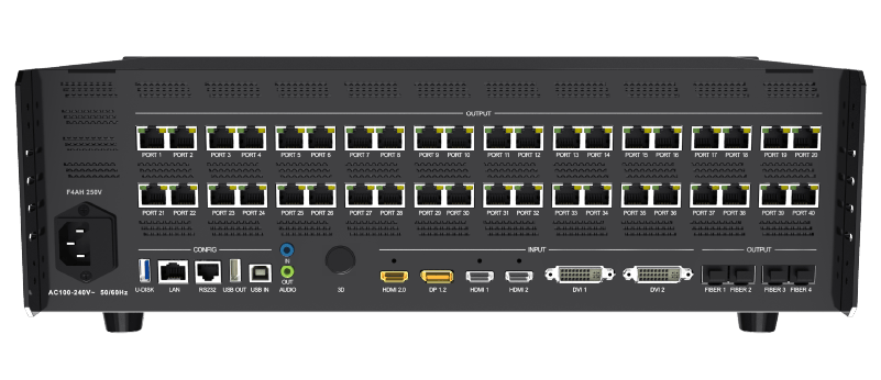Colorlight製品 「X40m」の背面の機材画像