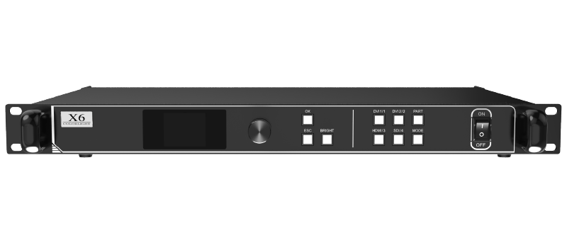 Colorlight製品 「X6」の前面の機材画像